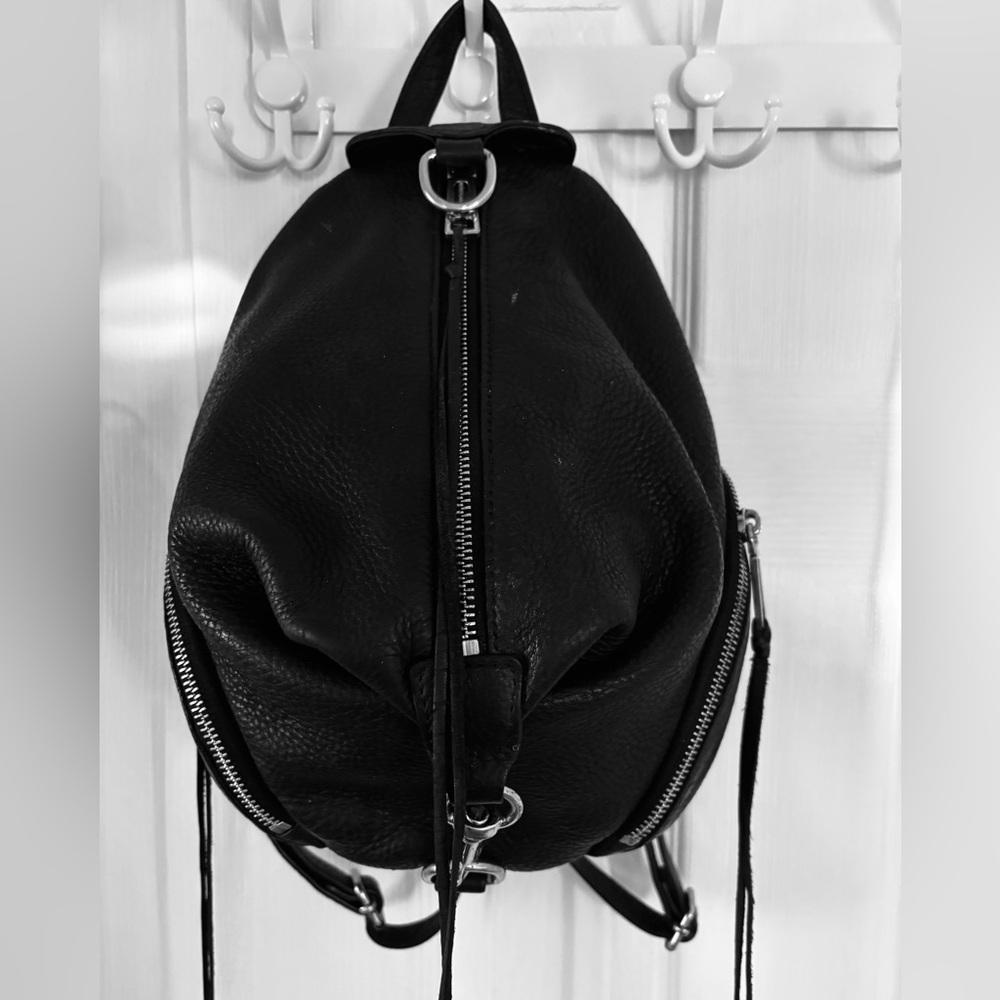 Rebecca Minkoff Sleek Black Backpack Regular size in great condition!